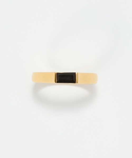 JUPITER(ジュピター)の「【SV】バケットカットオニキスミニマルリング/天然石/ニッケルフリー/金属アレルギー対応(リング・レディース・シルバー/ゴールド・#11)」の10枚目の写真