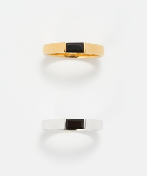 JUPITER(ジュピター)の「【SV】バケットカットオニキスミニマルリング/天然石/ニッケルフリー/金属アレルギー対応(リング・レディース・シルバー/ゴールド・#11)」の22枚目の写真