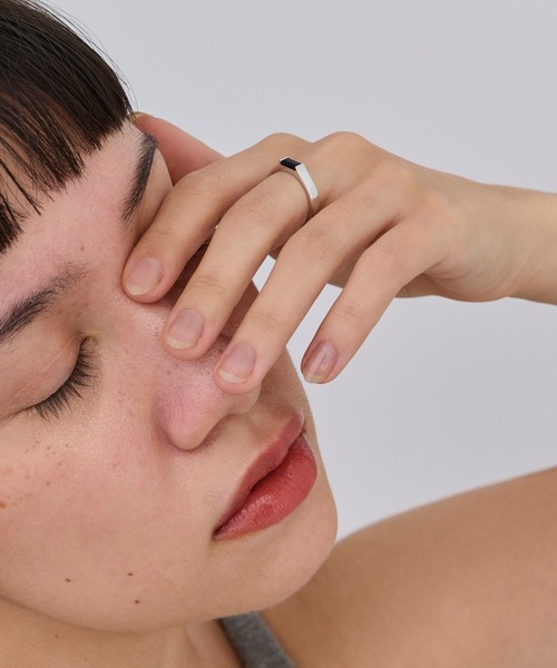 JUPITER(ジュピター)の「【SV】バケットカットオニキスミニマルリング/天然石/ニッケルフリー/金属アレルギー対応(リング・レディース・シルバー/ゴールド・#11)」の17枚目の写真