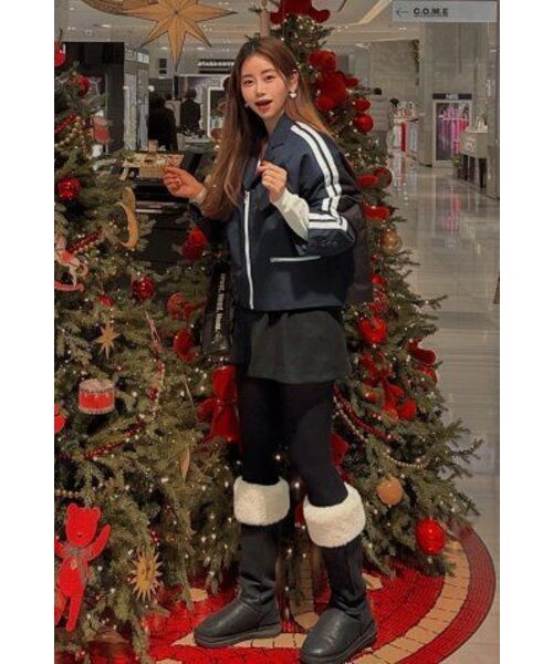 COME（シーオーエムイー）の「[UNISEX] Satin-Trimmed Padded Racing Jacket (Navy)（デニムジャケット・メンズ・その他・1(M)/2(L)）」の13枚目の写真