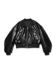 ROCKPSYCHO（ロックサイコ）の「Leather Crop Aviator Jumper（MA-1・メンズ）」