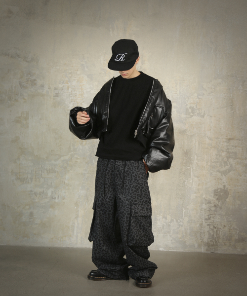 ROCKPSYCHO(ロックサイコ)の「レザー クロップ フライトジャケット(ブルゾン・メンズ・その他・MEDIUM/LARGE)」の5枚目の写真