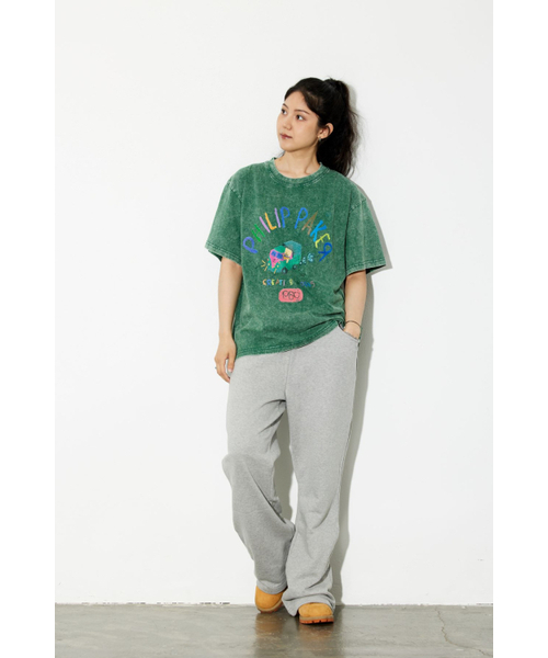 PHILIPPAKER(フィリップペイカー)の「ビエムシーミニバスクレヨン半袖Tシャツピグメントヴィンテージフォレスト(Tシャツ/カットソー・メンズ・その他・MEDIUM/LARGE/X-LARGE)」の5枚目の写真