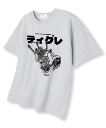 バイクスケール オーバーサイズ 半袖Tシャツ ライトグレー