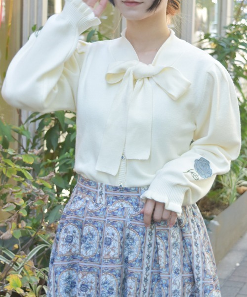 Girlish ガーリッシュ ラクーンファーカーディガン araara GALLARDAGALANTE（ガリャルダガランテ）の「ラクーンファー