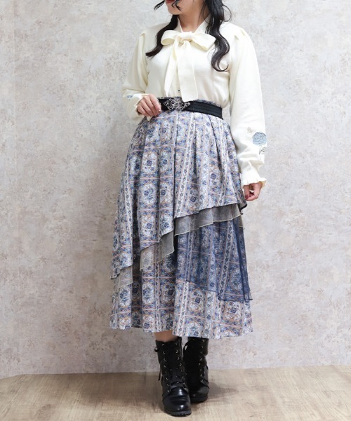 axes femme(アクシーズファム)の「ローズ・ステンドグラスカーディガン(カーディガン/ボレロ・レディース・ブラック/ピンク/ホワイト・FREE)」の14枚目の写真