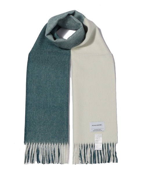 THE INOUE BROTHERS(ザイノウエブラザーズ)の「THE INOUE BROTHERS / Brushed Scarf Block(マフラー・メンズ・イエロー系その他/ブラウン系その他/ブルー系その他・FREE)」の1枚目の写真
