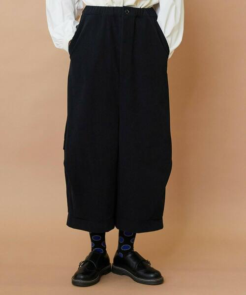 FRAPBOIS（フラボア）の「ロートリコー パンツ（その他パンツ・レディース・ブラック/グリーン・1/2）」の2枚目の写真