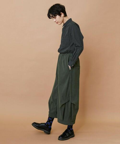 FRAPBOIS（フラボア）の「ロートリコー パンツ（その他パンツ・レディース・ブラック/グリーン・1/2）」の8枚目の写真