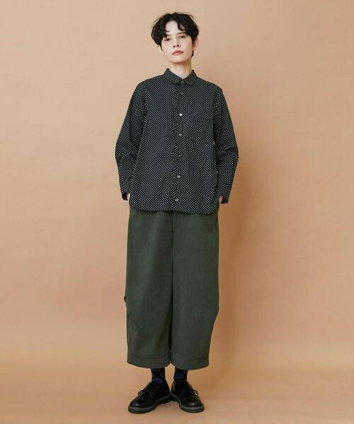 FRAPBOIS（フラボア）の「ロートリコー パンツ（その他パンツ・レディース・ブラック/グリーン・1/2）」の12枚目の写真