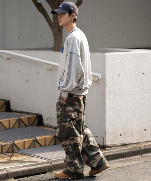 WEGO（ウィゴー）の「WEGO/【26年春夏新作】ショートカラーステッチサガラロゴプルオーバー（スウェット・メンズ・ホワイト/ブラック/杢グレー・MEDIUM/LARGE）」の10枚目の写真