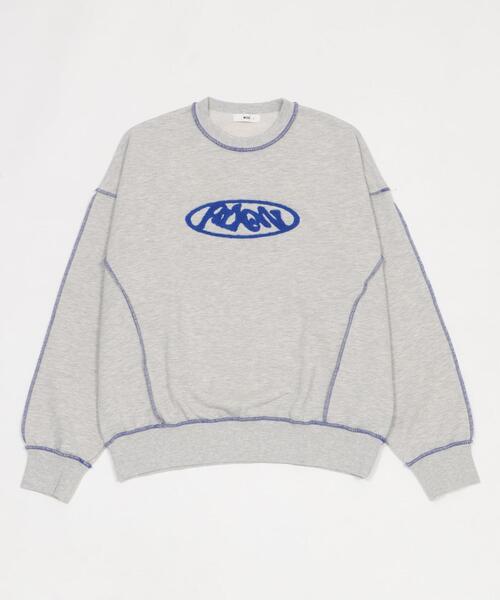 WEGO（ウィゴー）の「WEGO/【26年春夏新作】ショートカラーステッチサガラロゴプルオーバー（スウェット・メンズ・ホワイト/ブラック/杢グレー・MEDIUM/LARGE）」の17枚目の写真