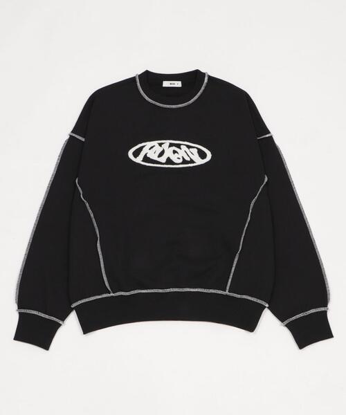 WEGO（ウィゴー）の「WEGO/【26年春夏新作】ショートカラーステッチサガラロゴプルオーバー（スウェット・メンズ・ホワイト/ブラック/杢グレー・MEDIUM/LARGE）」の16枚目の写真