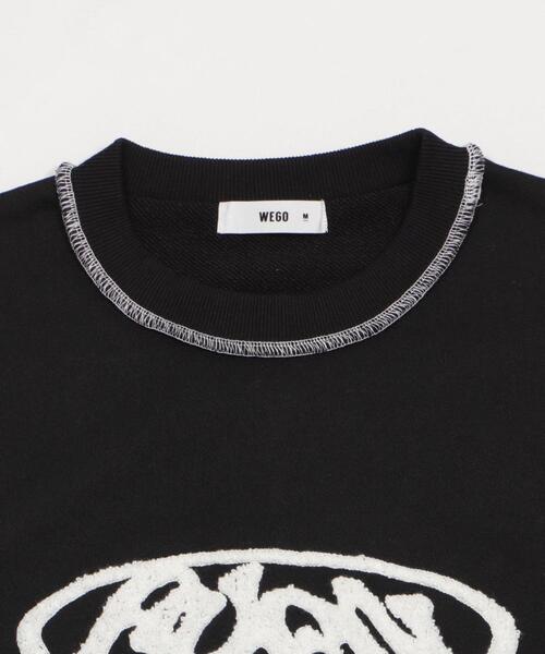WEGO（ウィゴー）の「WEGO/【26年春夏新作】ショートカラーステッチサガラロゴプルオーバー（スウェット・メンズ・ホワイト/ブラック/杢グレー・MEDIUM/LARGE）」の19枚目の写真
