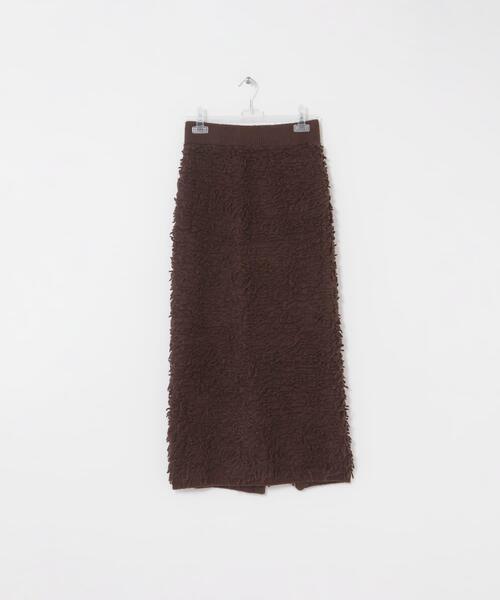 LAATO(ラート)の「mokomoko skirt(スカート・レディース・オフホワイト/ブラウン・FREE)」の8枚目の写真