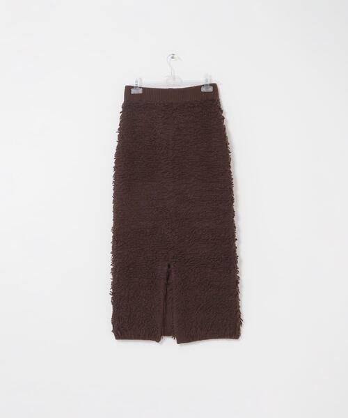 LAATO(ラート)の「mokomoko skirt(スカート・レディース・オフホワイト/ブラウン・FREE)」の10枚目の写真