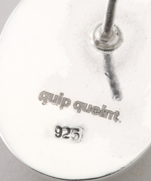 quip queint(クイップクエイント)の「quip queint/クイップクエイント bowling studs oval ピアス QU032(ピアス(両耳用)・レディース・シルバー・FREE)」の6枚目の写真