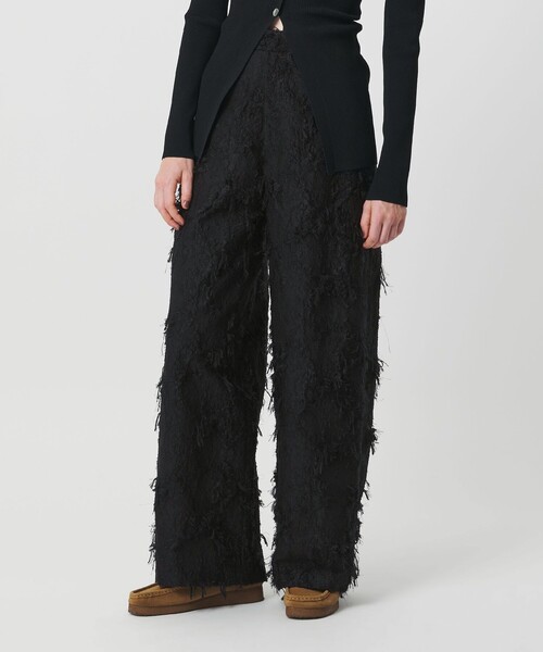 H　BEAUTY&YOUTH UNITED ARROWS（エイチビューティーアンドユースユナイテッドアローズ）の「＜H＞ジャカード ワイドパンツ（その他パンツ・レディース・ブラック/オフホワイト・S/M）」の5枚目の写真