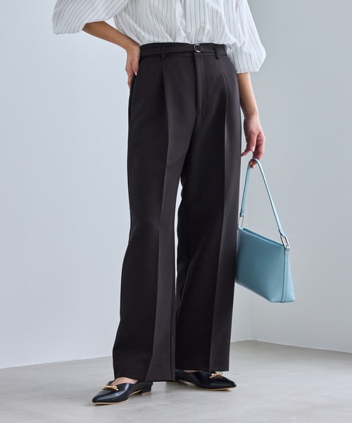 WEB限定カラー】360°ウルトラストレッチ ワイドパンツ/花粉ガード