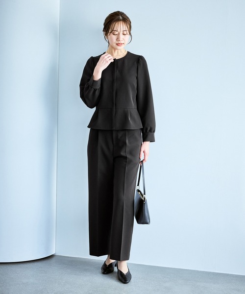 WEB限定カラー】360°ウルトラストレッチ ワイドパンツ/花粉ガード