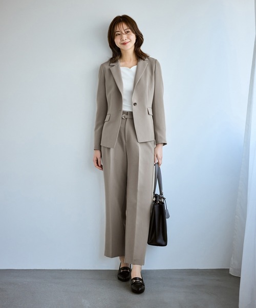 ROPE' PICNIC(ロペピクニック)の「【WEB限定カラー】360°ウルトラストレッチ ワイドパンツ/花粉ガード・入卒式・セットアップ対応(その他パンツ・レディース・ネイビー/ベージュ系その他/ブルー系その他5/ブラック・S/L/M)」の20枚目の写真