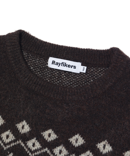 RAYFIKERS（レイフィカース）の「ノルディックスノーフレークニット MP4SU840_BROWN（ニット/セーター・メンズ・その他・90/100）」の3枚目の写真