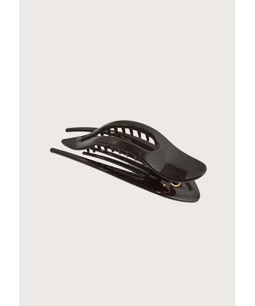 kiehtova（キエトヴァ）の「【kiehtova】TWIN ARC CLIP/ツイン アーク クリップ 大ぶり（バレッタ/ヘアクリップ・レディース・ダークブラウン・FREE）」の2枚目の写真