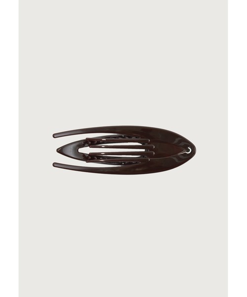 kiehtova（キエトヴァ）の「【kiehtova】TWIN ARC CLIP/ツイン アーク クリップ 大ぶり（バレッタ/ヘアクリップ・レディース・ダークブラウン・FREE）」の4枚目の写真