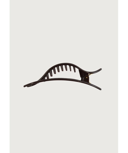 kiehtova（キエトヴァ）の「【kiehtova】TWIN ARC CLIP/ツイン アーク クリップ 大ぶり（バレッタ/ヘアクリップ・レディース・ダークブラウン・FREE）」の5枚目の写真