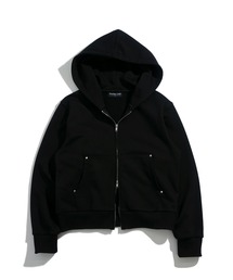 Double Zip-Up Short Hoodie - ダブルジップショートフーディー【短丈