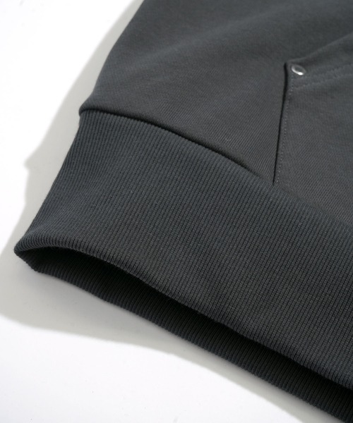 Starting Over（スターティングオーバー）の「double zip short length loopback hoodie/ダブルジップ ショートレングス 裏毛 パーカー（パーカー・メンズ・ブラック/カモフラージュ/チャコールグレー・M/L）」の8枚目の写真