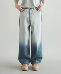 WAAR（ワール）の「M195ポイントワイドデニムパンツ_濃紺（デニムパンツ）」