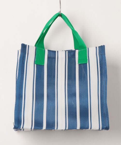 LILA&FLEUR（リラアンドフルール）の「Box Tote Bag（トートバッグ・レディース・イエロー系/ホワイト×グリーン/ブルー系/マルチ/ホワイト×ネイビー/グリーン×オレンジ・MEDIUM）」の8枚目の写真