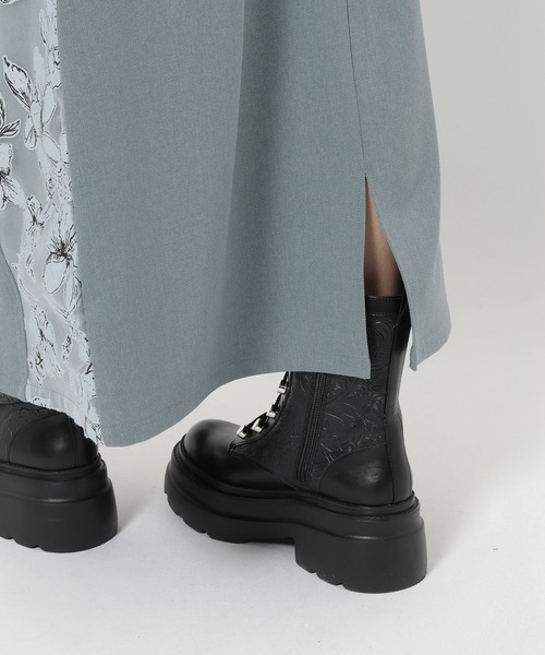 HARE（ハレ）の「フラワーキリカエナロースカート(HARE)（スカート・レディース・ブラック/ライトブルー・FREE）」の21枚目の写真