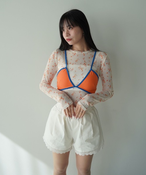 SANSeLF(サンセルフ)の「【SANSeLF】バッククロスダブルストラップビスチェ saw26s014(その他トップス・レディース・オレンジ/グレー/グリーン・FREE)」の13枚目の写真