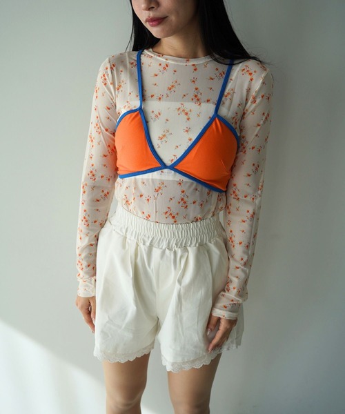 SANSeLF(サンセルフ)の「【SANSeLF】バッククロスダブルストラップビスチェ saw26s014(その他トップス・レディース・オレンジ/グレー/グリーン・FREE)」の14枚目の写真