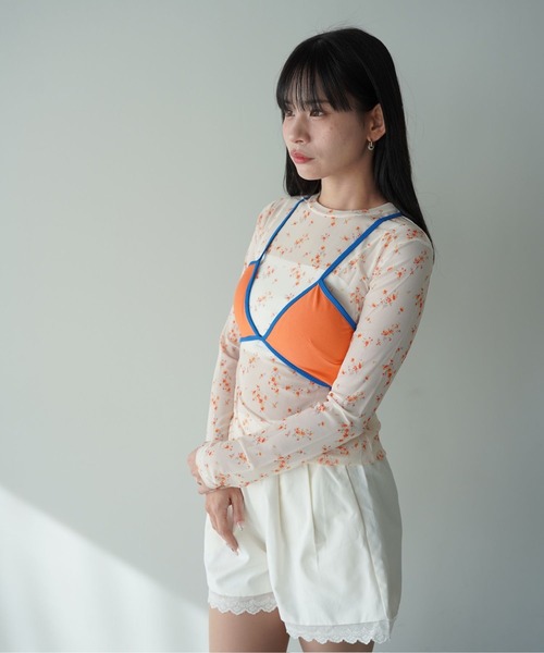 SANSeLF(サンセルフ)の「【SANSeLF】バッククロスダブルストラップビスチェ saw26s014(その他トップス・レディース・オレンジ/グレー/グリーン・FREE)」の17枚目の写真