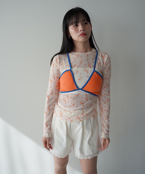 SANSeLF(サンセルフ)の「【SANSeLF】バッククロスダブルストラップビスチェ saw26s014(その他トップス・レディース・オレンジ/グレー/グリーン・FREE)」の19枚目の写真