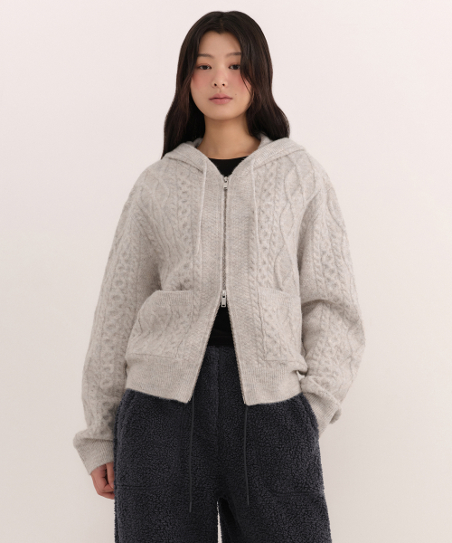 WIMENS arankee bubble knit фудпарка джип апп [Ортмир]