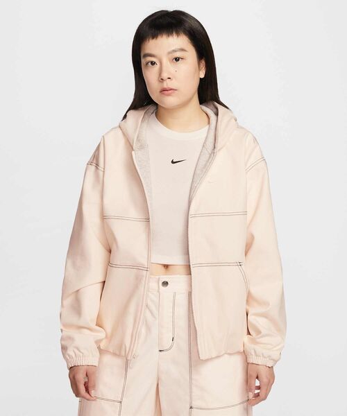NIKE(ナイキ)の「ナイキ スポーツウェア ウィメンズ オーバーサイズド ワークウェア ジャケット / Nike Sportswear Women's Oversized Workwear Jacket IF0337-103 Chalk(その他アウター・レディース・ホワイト系その他2・S/M/L/XS/XL)」の7枚目の写真