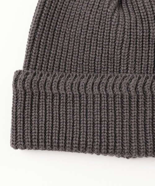 BEAMS BOY（ビームスボーイ）の「コットン リネン ワッチキャップ（ニットキャップ/ビーニー・レディース・チャコールグレー/グリーン/ライトグレー・ONE SIZE）」の6枚目の写真