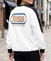 【RVCA/ルーカ】STATION TRACK CREW/バックプリント　スウェット　トレーナー