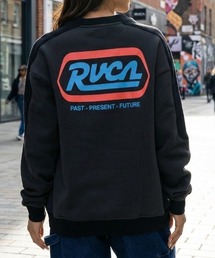 【RVCA/ルーカ】STATION TRACK CREW/バックプリント スウェット トレーナー