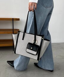 CAPRICIEUX LE'MAGE | バイカラートリミングトートバッグ(ショルダーバッグ)