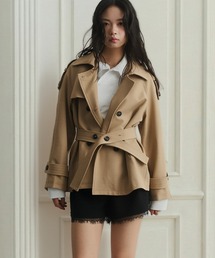 krahe（クレーエ）の「2wayスタンドカラー ショートトレンチジャケット（トレンチコート）」