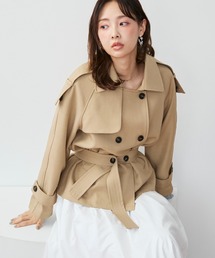 krahe（クレーエ）の「2wayスタンドカラー ショートトレンチジャケット（トレンチコート）」