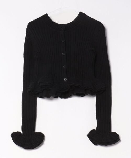 CLANE（クラネ）の「CLANE W FACE SHORT FRILLED KNIT TOPS（ニット