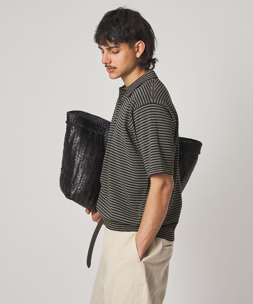 Steven Alan（スティーブンアラン）の「＜Steven Alan＞ ハイツイスト  ニット ショートスリーブ ポロシャツ NARROW（ニット/セーター・メンズ・モカ/その他1/ブラック・L/S/M/XL）」の14枚目の写真