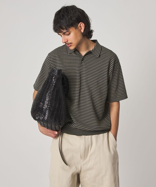 Steven Alan（スティーブンアラン）の「＜Steven Alan＞ ハイツイスト  ニット ショートスリーブ ポロシャツ NARROW（ニット/セーター・メンズ・モカ/その他1/ブラック・L/S/M/XL）」の15枚目の写真