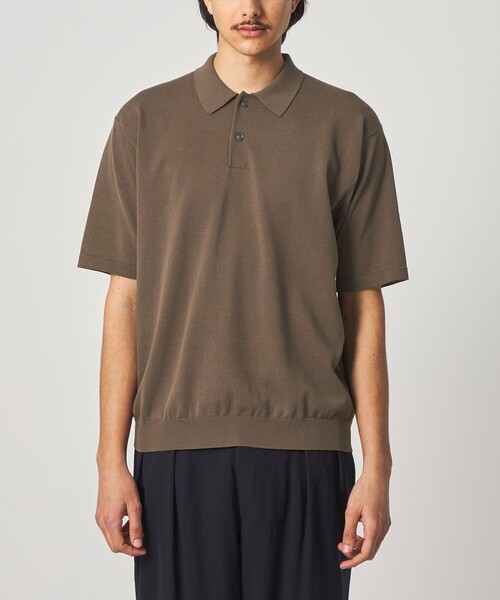 Steven Alan（スティーブンアラン）の「＜Steven Alan＞ ハイツイスト  ニット ショートスリーブ ポロシャツ NARROW（ニット/セーター・メンズ・モカ/その他1/ブラック・L/S/M/XL）」の16枚目の写真